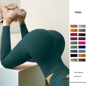 Pantaloni Yoga Donna a Vita Alta Effetto Contenitivo Traspiranti Senza Cuciture con Arricciatura Push-Up Glutei a Lunghezza Intera, Vita Elastica, Ideali per la Palestra - Offerta Imperdibile - Product Image 2