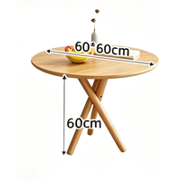 Table d'appoint minimaliste robuste à pieds croisés de 60 cm, table d'appoint de canapé, table à thé d'angle, mobilier de salon, balcon, maison