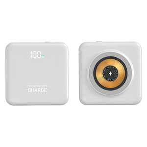 Nouvelle batterie externe magnétique sans fil portable OEM 2024 de 10000 mAh avec entrée Type-C, charge rapide, design ultra fin - Product Image 4