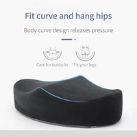 Coussin de siège en mousse à mémoire de forme BBL pour la récupération post-chirurgicale Lifting brésilien des fesses-Couleur personnalisable lavable écologique pour
