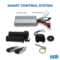 Kit de conversion de vélo électrique LVCO 1000W 3000W 5000W, kit moteur de moyeu pour vélo électrique à pneus larges 48V 60V 72V, roue arrière 20" 26" pour VTT