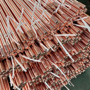 도매 낙뢰 보호 접지 시스템 접지봉 사용자 정의 로고 고강도 순수 구리 접지봉 - Product Image 2