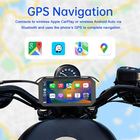 Navegador GPS para Motocicleta con Pantalla IPS HD de 6.25 Pulgadas, Resistente al Agua IP67, Inalámbrico, Android Auto, Carplay Portátil