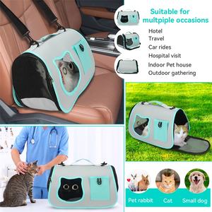 Bolsa de Transporte para Perros y Gatos OEM, Portátil, Transpirable, de Oxford, Gran Capacidad, para Viajes, Bandolera - Product Image 6