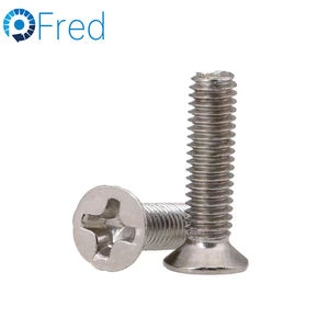 สกรูฟิลลิปส์ M3 304สกรูหัวแบนสเตนเลสสตีลกล่อง DIN965มี M10 20มม. 25มม. 40มม. - Product Image 4