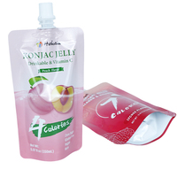 Pochettes souples personnalisées en nylon de qualité alimentaire 100 ml 250 ml avec bec verseur pour boissons, jus de fruits, yaourts, eau minérale – Emballage plastique stérilisable