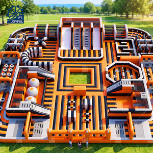 Hot Sale Big PVC <b>Inflatable</b> Playground Slide Combo Durable Fun City Jumping Bouncy Castle Moonwalk for Amusement Park - Product Image 5
