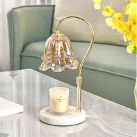 Lampe chauffe-cire électrique avec source lumineuse GU10, diffuseur d'aromathérapie pour chambre et maison