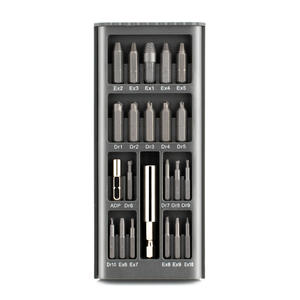 Juego de extractores de tornillos de acero S2, 22 piezas, extractor magnético métrico para tornillos rotos, herramientas de roscado inverso - Product Image 1