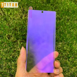 Anti Blue Ray Kebijakan UV Cair Full Lem Pelindung Layar Anti Gores untuk OnePlus 7 Pro 8 8 Pro