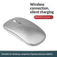 Souris optique ergonomique silencieuse à chargement sans fil USB, double mode, pour usage professionnel et bureautique, vente directe d'usine en gros