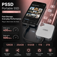 قرص صلب محمول بسعة 512 جيجابايت، USB 3.2 Gen2*2، سرعة عالية 500 ميجابايت/ثانية، مصنوع من سبائك الألومنيوم للكمبيوتر