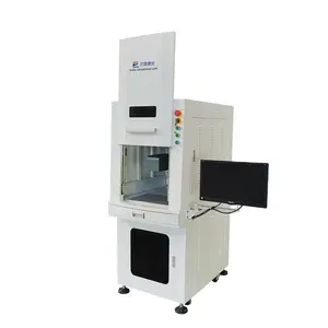 Full-enclosed 3D dynamic focusing large size button control electric up down metal laser fiber marking cutting machine