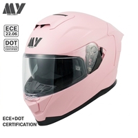 Casque de moto intégral MY FF936 en ABS certifié ECE/DOT, double visière, anti-impact, toutes saisons