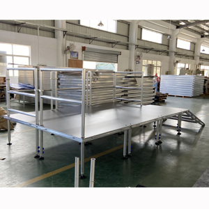 High quality modular <b>stage</b> aluminum riser height adjustable <b>stage</b> for concert event - Product Image 3