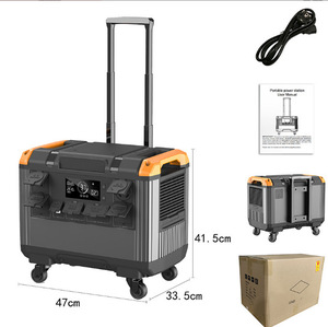 สถานีพลังงานแสงอาทิตย์แบบพกพา 3000W 2688Wh ลิเธียมไอออน แบตเตอรี่ภายนอก คลื่นไซน์บริสุทธิ์ สำหรับใช้ในบ้านและนอกบ้าน ลิเธียม-I ขายดี - Product Image 5