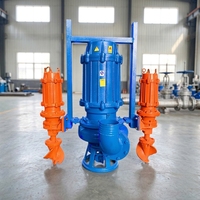 Pompe submersible haute pression pour boues avec agitateur intégré, en acier chromé, pour résidus de mine profonde, livraison longue distance, OEM, pour mines de charbon