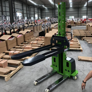 Elevador de palés semieléctrico y completamente eléctrico, 500kg, con batería, apilador de autoelevación, entrega rápida - Product Image 5