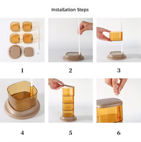 Organiseurs de maquillage rotatifs MIXWARES et boîte de rangement cosmétique multi-couches à 360 degrés pour bijoux et bureau