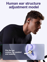 LDNIO T08 Clip d'oreille ouvert Écouteurs sans fil Écouteurs stéréo sans fil portables pour le sport Écouteurs sans fil OWS pour la conduite en réunion