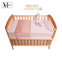 Drap-housse en crêpe tricoté en soie pour berceau de bébé, couverture de matelas de sommeil pour bébé, doux et respirant, 100% soie de mûrier certifiée Oeko-Tex