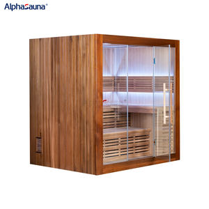 Sauna Finn traditionnel de luxe haut de gamme de bonne qualité avec poêle 6KW en option - Product Image 2