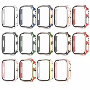 Custodia Protettiva Rigida in Vetro Temperato per <span class=keywords><strong>Apple</strong></span> <span class=keywords><strong>Watch</strong></span> 11 10 9 8 <span class=keywords><strong>49mm</strong></span> 46mm 42mm 44mm 40mm 41mm 45mm con Cornice in Plastica e Paraurti - Product Image 6