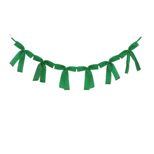 1 String of 6Pcs New Bow Garland Banner Decoration <b>Xmas</b> Ornaments for Tree Home Party <b>Wreath</b> Garland Holiday Decor - Product Image 6