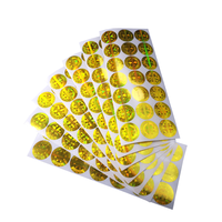 Stiker Segel Hologram Anti Pemalsuan PET untuk Kotak Retail, Stiker Garansi Kustom Grosir, Segel Anti Rusak