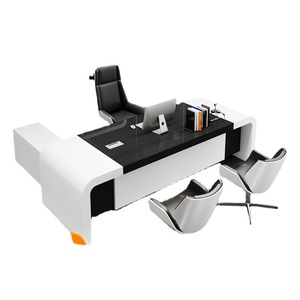 Table de réunion blanche extensible moderne rectangulaire, ensemble de mobilier de direction, chaise, <span class=keywords><strong>bureau</strong></span> pour patron, <span class=keywords><strong>bureau</strong></span> d'ordinateur, <span class=keywords><strong>bureau</strong></span> de secrétaire - Product Image 4