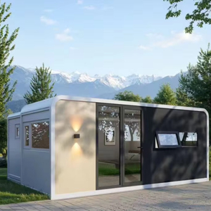<span class=keywords><strong>Casa</strong></span> Mobile Prefabbricata in Acciaio Leggero per Esterni 20ft, Cabina Mediterranea Espandibile con Finestre a Doppio Vetro, Impermeabile ed Eco-Sostenibile - Product Image 1