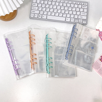 Großhandel A6 Transparentes Loseblatt-Album Wasserfester PVC-Umschlag Kartenhalter Ringbuch mit Fotohüllen und Schnalle