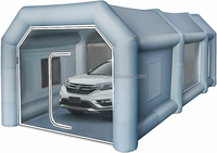 Cabine de peinture gonflable portable et hermétique pour voiture, tente de garage gonflable sur mesure scellée à l'air pour la vente