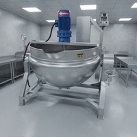 Marmite de mélange chauffée de 100 litres (marmita) avec contrôle de la température et de la vitesse, marmite à double enveloppe pour sauces
