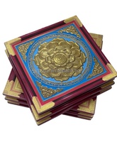 Panneaux de plafond en aluminium pour temple bouddhiste oriental, motif floral en feuille d'or, pour décoration de plafond en aluminium de sanctuaire traditionnel