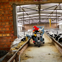 Chariot d'alimentation électrique antidérapant pour moutons, conception de sécurité pour sols de grange mouillés, matériel d'élevage