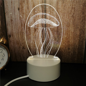 Mer <span class=keywords><strong>elf</strong></span> et sirènes sur blanc socles 3D lumière nuit - Product Image 5