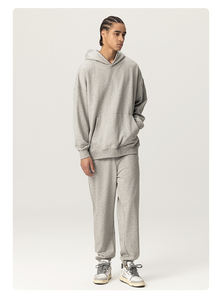 Jamais statique 2025 meilleure vente surdimensionné français éponge vêtements de sport hiver personnalisé impression vêtements vêtements hommes pull à capuche - Product Image 3