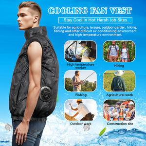 Gilet con aria condizionata Oem gilet All-in-one per il raffreddamento ad aria ghiacciata Vestair per donna uomo <span class=keywords><strong>abbigliamento</strong></span> da lavoro all'aperto con ventilatore - Product Image 3