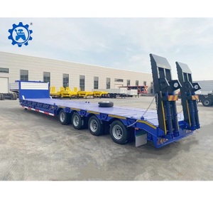 4 trục thấp giường Trailer 15m thấp giường xe tải Trailer thấp giường xe tải Trailer - Product Image 1