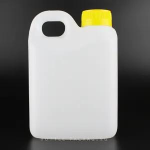 Custom Label 1000ML Chemical Lubricants Engine Oil Bottles Cans Plant Fertilizer Liquid Nutrients White Bottle