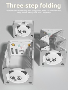Parc de jeu pliable pour enfants Panda en HDPE, barrière de sécurité écologique pour bébé, enclos d'activités intérieur, clôture pliable pour tout-petits - Product Image 2
