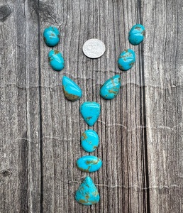 Premium Natural Kingman y Royston Turquoise Lariat Sets Piedras preciosas sueltas Lo mejor para la fabricación de joyas de gama alta Suministros artesanales únicos - Product Image 1