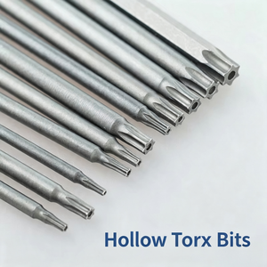 <b>Torx</b> Screwdriver <b>Bits</b> Hex Shank Hollow With Holes 50mm 75mm 100mm Set Magnetic For Diy Repair - Product Image 3