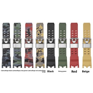 Bracelet de montre en résine TPU huit couleurs avec boucle métallique, exclusif pour <span class=keywords><strong>Casio</strong></span> GWG2000 GWG2040FR, étanche, sport, remplacement pour homme - Product Image 1