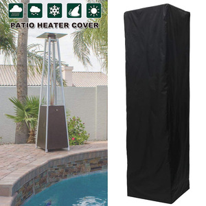 Housse de protection pour chauffage de terrasse extérieur, imperméable, en polyester noir, rectangulaire, pour lampe chauffante, protection contre la poussière - Product Image 3