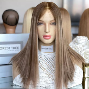 2025 diseño de lujo HD peluca superior de encaje 5*3,5 peluca superior de seda de encaje cabello virgen europeo para la pérdida de cabello mujeres blancas - Product Image 1