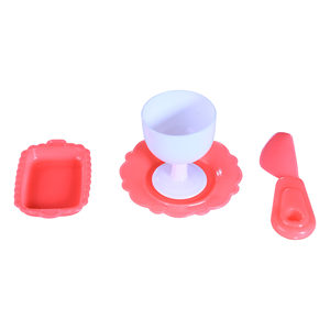 Kids <b>Kitchen</b> Tableware <b>Play</b> Set Mini Dish and Dessert Role <b>Play</b> Toy BOPP Packed - Product Image 1