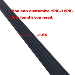 สายพานขับเคลื่อนรถยนต์สายพานโพลีวีแบบกำหนดเองอเนกประสงค์ชนิด PK ทุกขนาดสามารถปรับแต่งได้ - Product Image 2