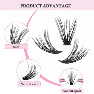 SP EYELASH 3D 푹신한 인조 밍크 DIY 속눈썹 연장 사전 절단 세그먼트 클러스터 속눈썹 도매 3D 새로운 속눈썹 클러스터 20D 50D